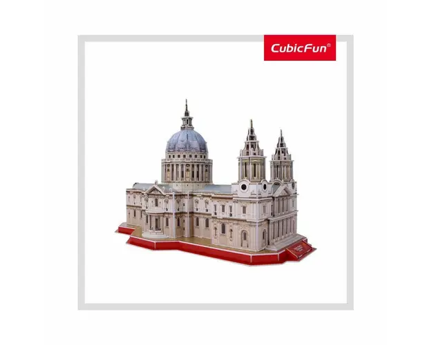 Cubic Fun - Puzzle 3D si Brosura-Catedrala St. Paul 107 Piese
