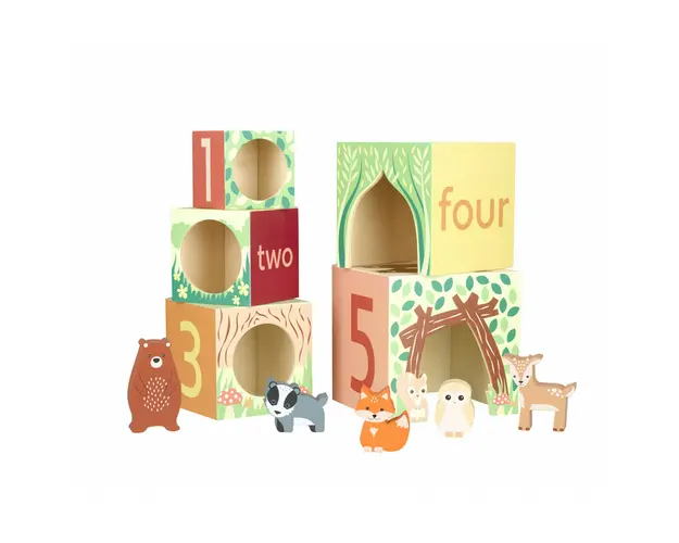 Cuburi de stivuit, Orange Tree Toys