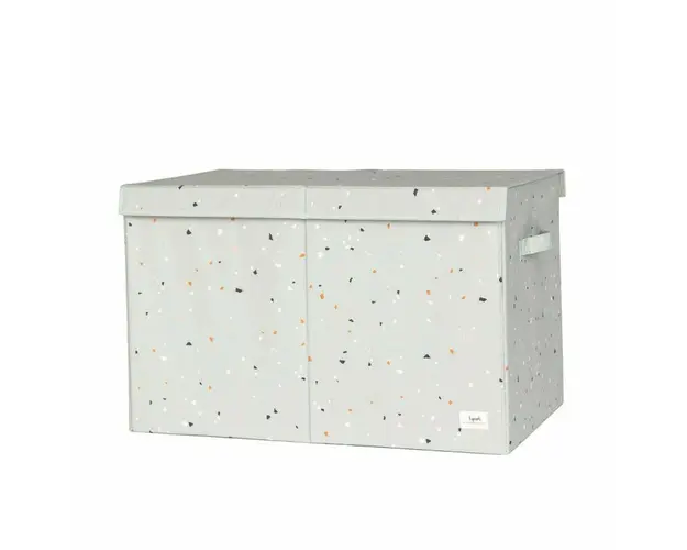 Cufar pliabil pentru camera copiilor, material reciclat Terrazzo Green, 3 Sprouts