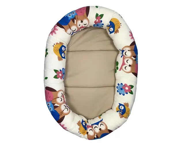 Cuib baby nest bebelusi forma ovala Bufnite cu maro