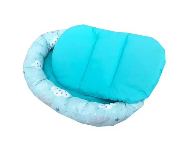 Cuib baby nest bebelusi forma ovala Vernil cu norisori si luna