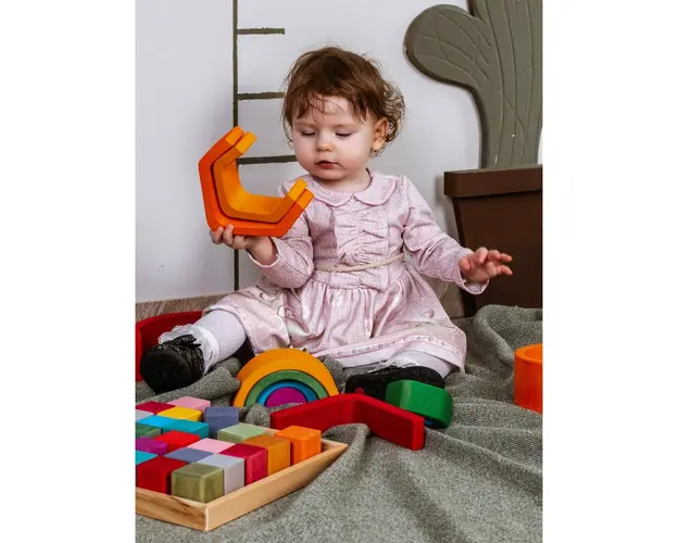 Marc toys - Curcubeu mediu, jucarie handmade