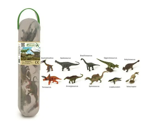 Collecta - Cutie cu 10 minifigurine Dinozauri set 2