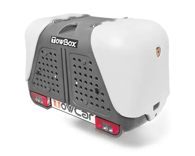 Cutie portbagaj pe carligul de remorcare Towbox V2 DOG Gri