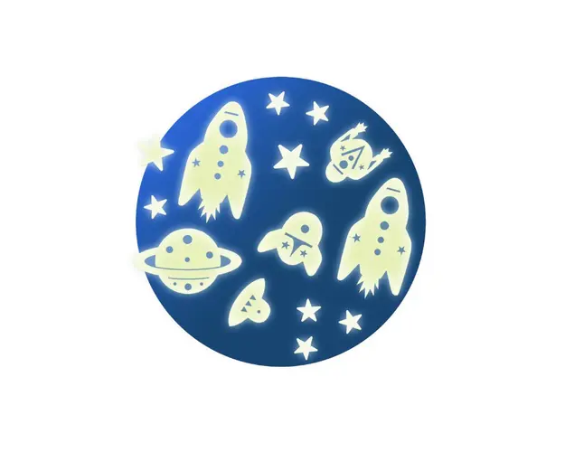 Djeco - Decor fluorescent, Cosmos