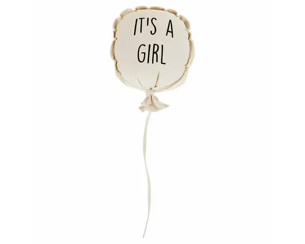 Decoratiune perete balon Childhome, 35x26x8 cm, Fata