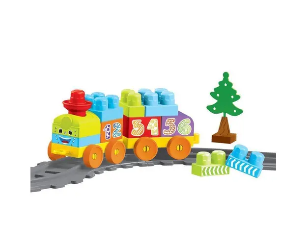 Set de constructii cu trenulet - 36 piese