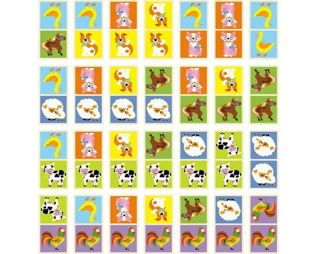Viga - Domino Cu imagini - Animale de la ferma