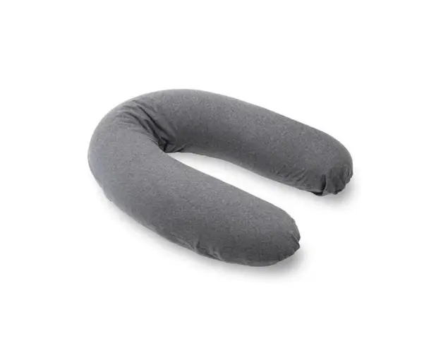Doomoo - Perna mare pentru gravide si bebelusi 3 in 1, bumbac organic Buddy Chine Anthracite