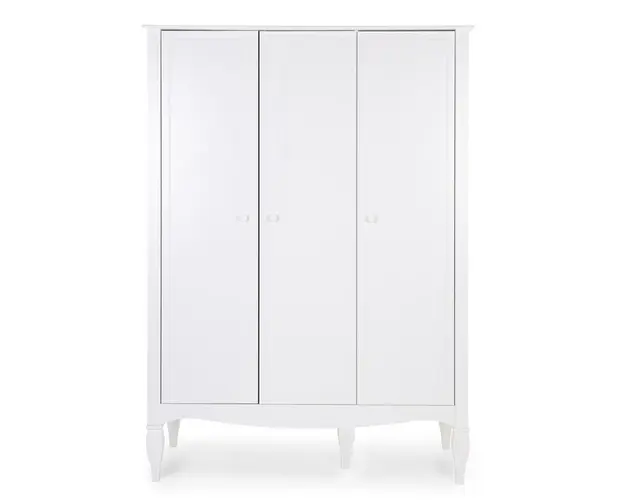 Dulap Childhome Romantic 136.8x60.3x190 cm, MDF Alb