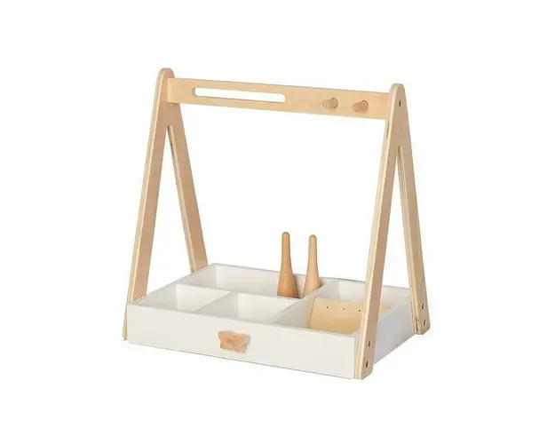 Dulapiorul cosmetic al fetitelor, din lemn, cu raft organizat, +3 ani, byASTRUP