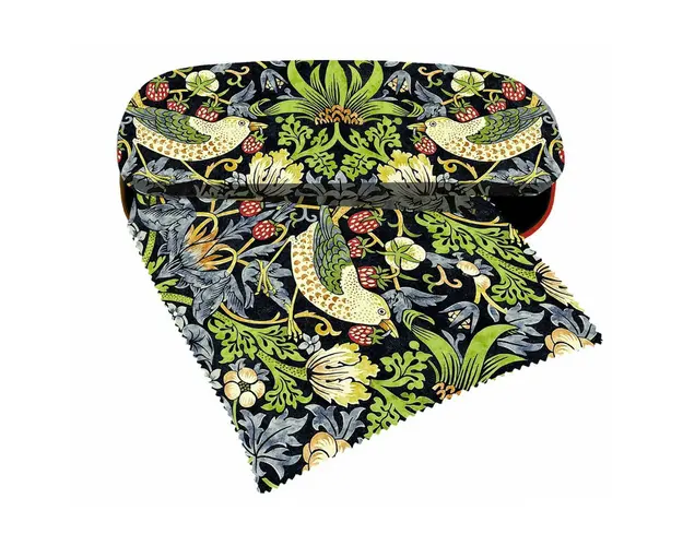 Etui cu textil si protectie ochelari, William Morris