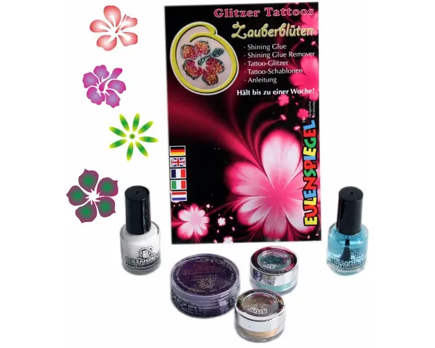 Set tatuaje temporare germane (glitter tattoos) Magical Flowers Eulenspiegel ST730560EULGT