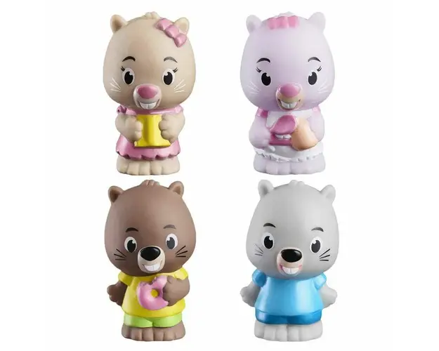 Familia de castori - Set figurine joc de rol