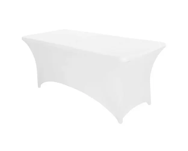Fata de masa elastica universala, Modern Home, poliester/spandex, 180x76x74 cm, Alba