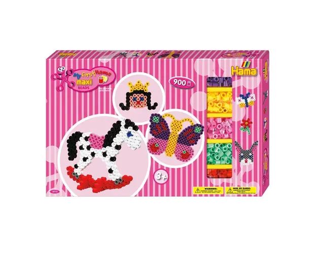 FETE - 900 margele HAMA MAXI in cutie de cadou MARE