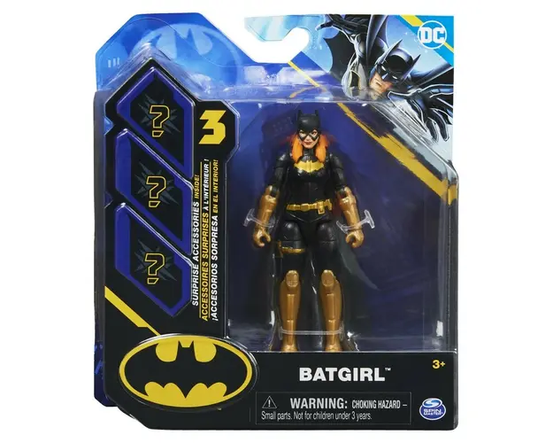 FIGURINA BATGIRL ARTICULATA 10CM CU 3 ACCESORII SURPRIZA