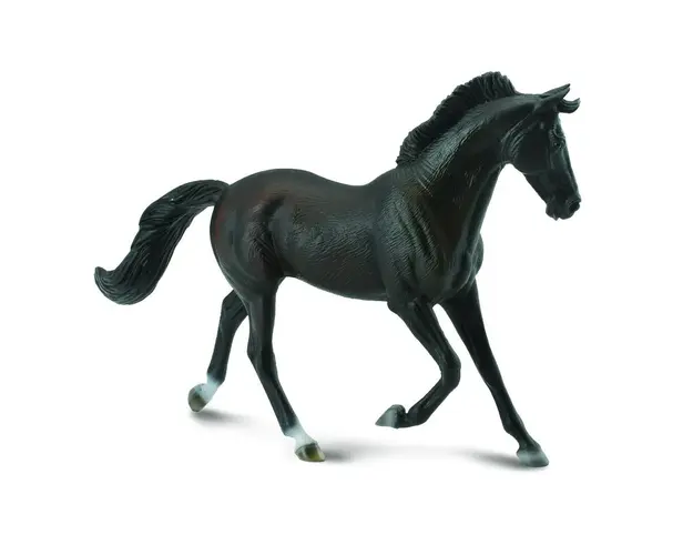 Collecta - Figurina Iapa Thoroughbred Neagra pictata manual XL