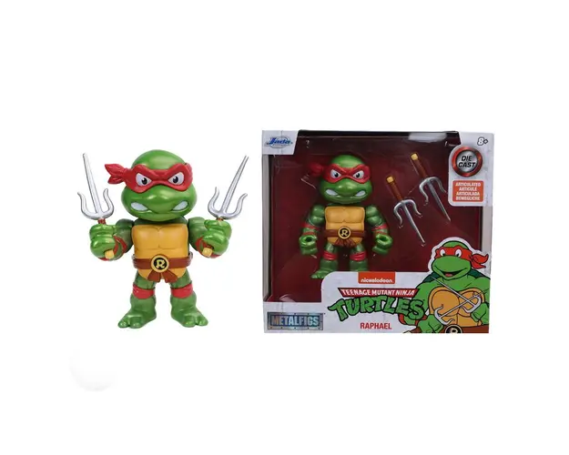 Simba - Figurina Raphael , Testoasele Ninja , Metalica, Multicolor