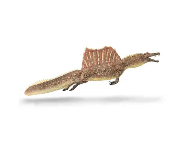 Collecta - Figurina pictata manual dinozaur Spinosaurus innotand cu mandibula mobila