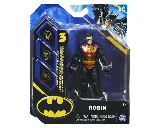 FIGURINA ROBIN ARTICULATA 10CM CU 3 ACCESORII SURPRIZA