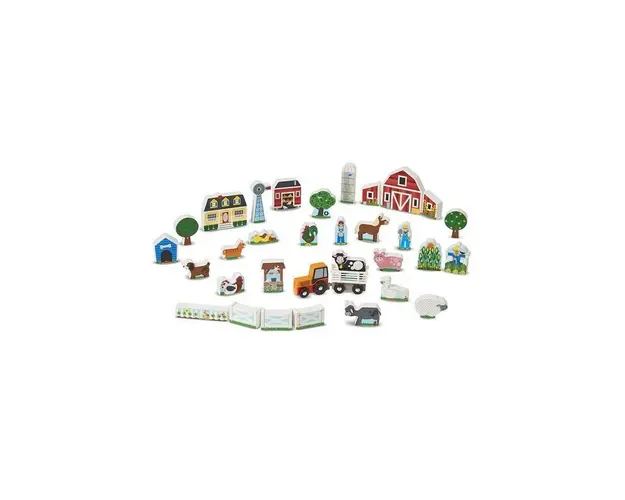 Melissa & Doug - Figurine din lemn Ferma Melissa and Doug