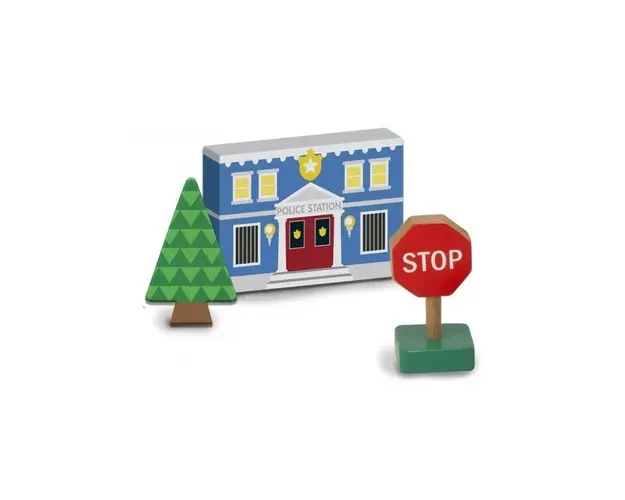 Melissa & Doug - Figurine din lemn Orasul meu - Melissa and Doug