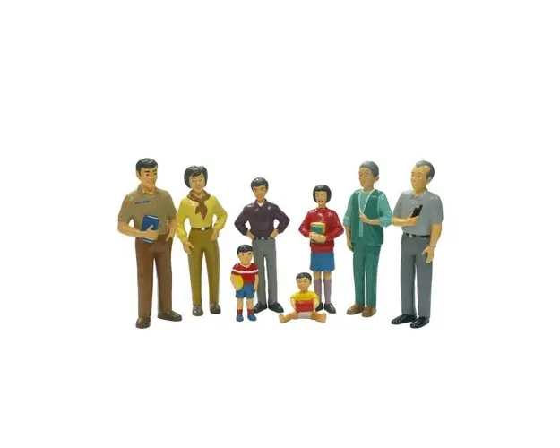 Miniland - Figurine familie asiatica
