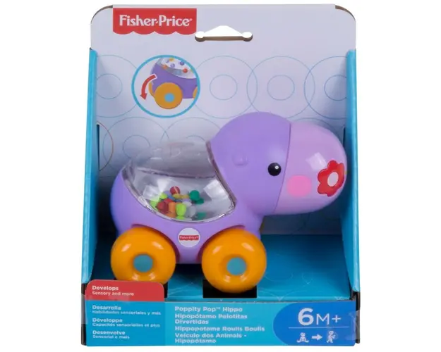 FISHER PRICE JUCARIE APASA SI MERGI HIPOPOTAM