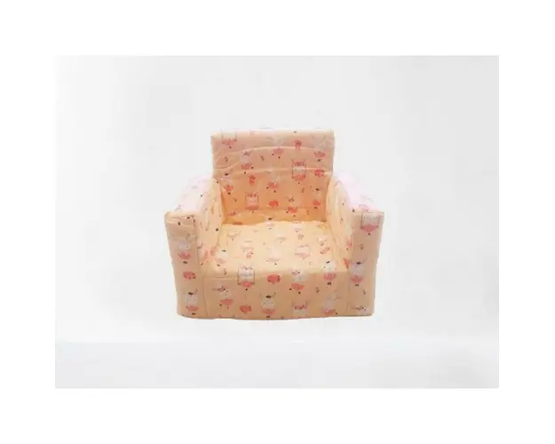 Fotoliu din burete pentru copii MyKids Dancing Bunny Pink