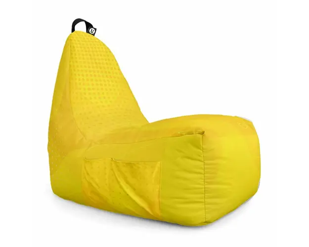 Fotoliu Puf Bean Bag tip Chill XL, Abstract Galben