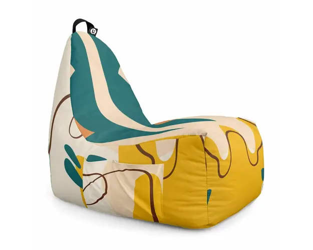 Fotoliu Puf Bean Bag tip Chill XL, Abstract Jungle