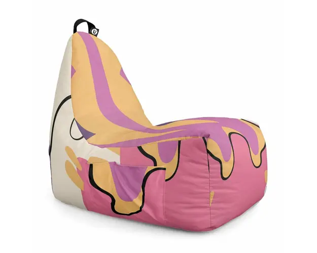 Fotoliu Puf Bean Bag tip Chill XL, Abstract Jungle Mov