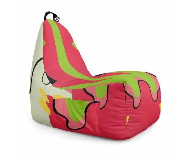 Fotoliu Puf Bean Bag tip Chill XL, Abstract Jungle Pepene