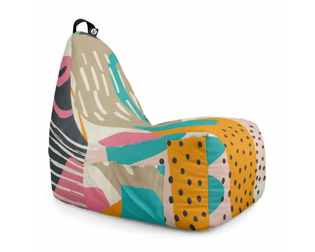 Fotoliu Puf Bean Bag tip Chill XL, Abstract Passionfruit