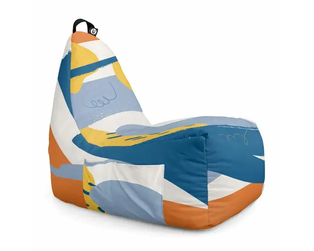 Fotoliu Puf Bean Bag tip Chill XL, Abstract Retro