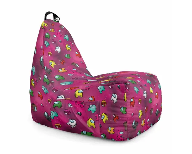 Fotoliu Puf Bean Bag tip Chill XL, Among Us Magenta