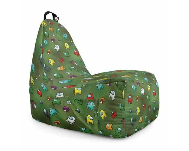 Fotoliu Puf Bean Bag tip Chill XL, Among Us Verde
