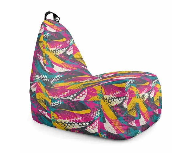 Fotoliu Puf Bean Bag tip Chill XL, Graffiti Abstract Grunge