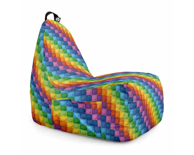 Fotoliu Puf Bean Bag tip Chill XL, Lego Abstract