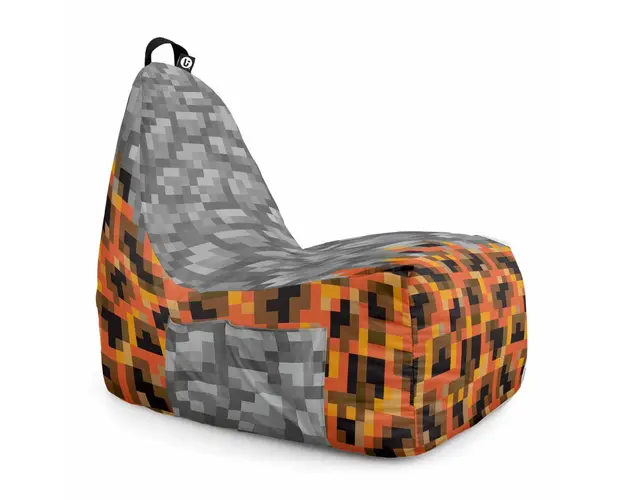 Fotoliu Puf Bean Bag tip Chill XL, Minecraft Piatra Magma