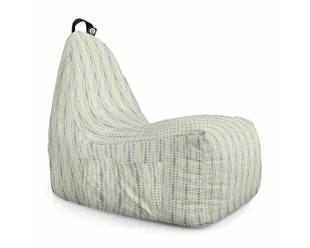 Fotoliu Puf Bean Bag tip Chill XL, Motiv Frunze Verticale