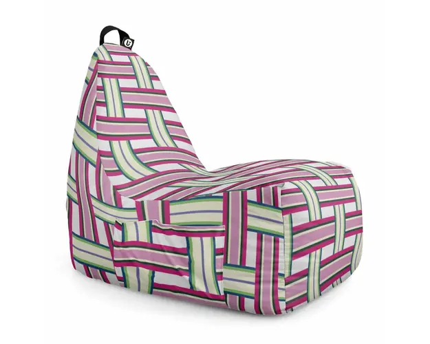 Fotoliu Puf Bean Bag tip Chill XL, Raspberry And Kiwi