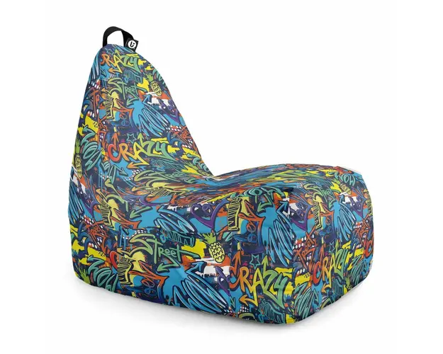 Fotoliu Puf Bean Bag tip Chill XL, Street Graffiti