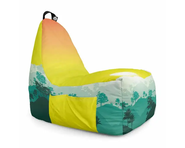 Fotoliu Puf Bean Bag tip Chill XL, Tropical