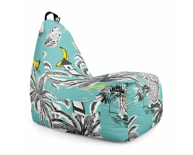 Fotoliu Puf Bean Bag tip Chill XL, Tropical Beach