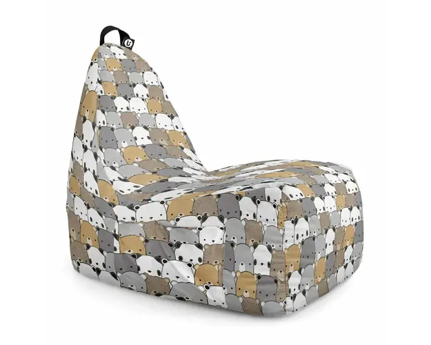 Fotoliu Puf Bean Bag tip Chill XL, Ursuleti Maro