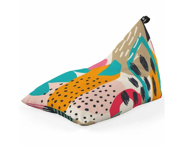 Fotoliu Puf Bean Bag tip Lounge, Abstract Passionfruit
