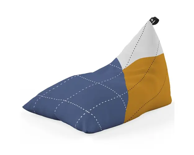 Fotoliu Puf Bean Bag tip Lounge, Accent Albastru