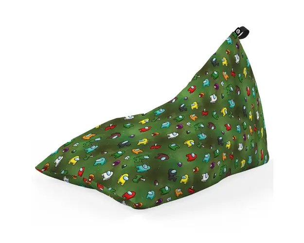 Fotoliu Puf Bean Bag tip Lounge, Among Us Green